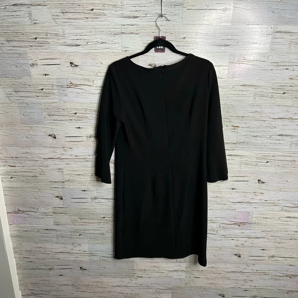 21.  Cartise black midi dress size 10 cut out detail - Picture 4 of 9